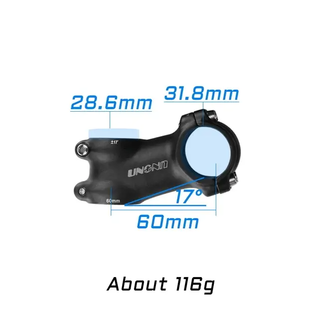 UNO MTB Bike Stem -7 17 35 Degree Ultralight Aluminum Alloy 31.8mm 60 70 80 90 100 110 120 130mm Road Bicycle Stem King Alloy - Image 7