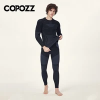 COPOZZ Men Women Ski Thermal Underwear Sets Sports Quick Dry Tracksuit Fitness Workout Exercise Tight Shirts Jackets Sport Suits 2
