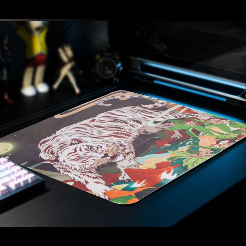 

652F Stylish Esports Tiger Gaming Mousepad Wuxiang 2 West Tiger Flexible Smooth Mice Mat Non-Slip Foamed Rubber 3MM Mouse Pad