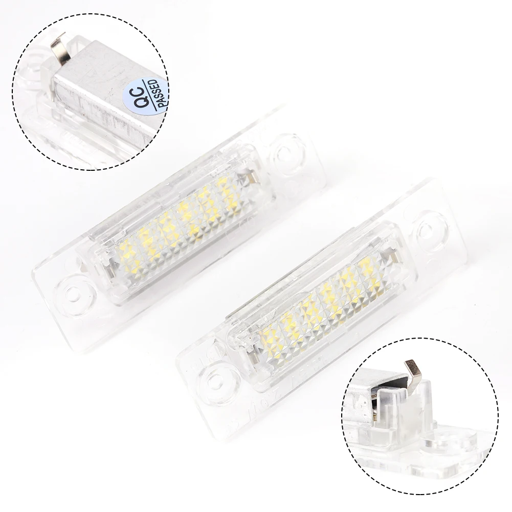 

Fit For Transporter T5 For SKODA LED License Plate Lights 18 SMD 6000K Xenon White Light High Power LED Lighting Kit Parts