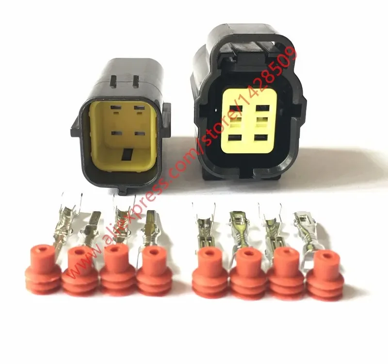 1 Set 4 Pin 174259-2 318623-5 Female And Male Way Waterproof Wire ...