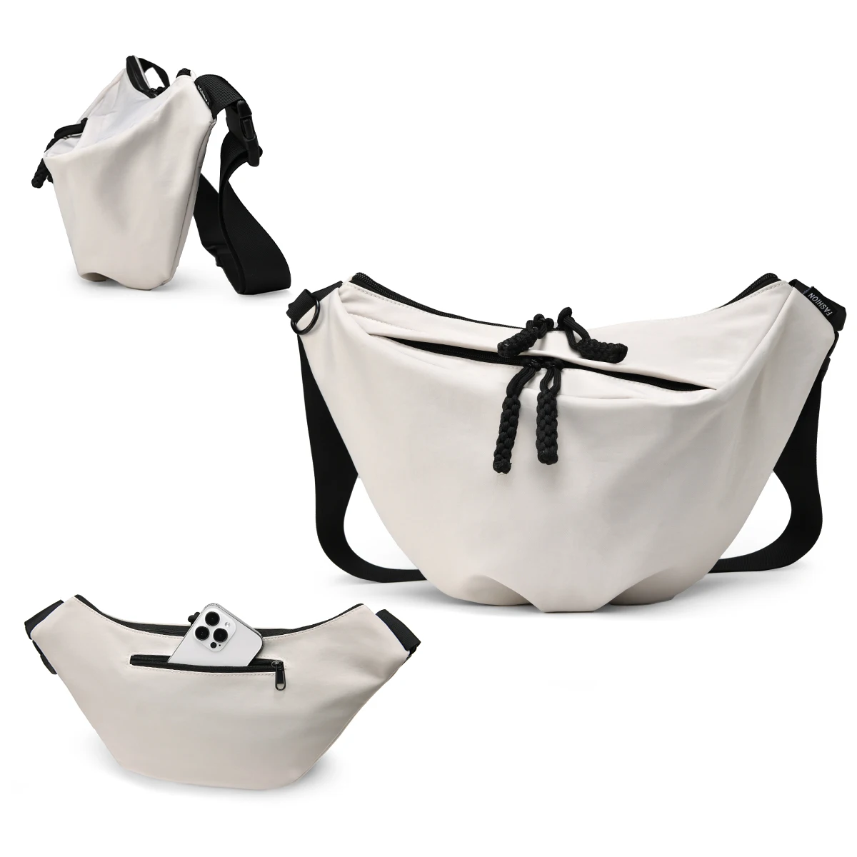 2025 New Lightweight Waterproof Crossbody Bag Large Capacity Casual Versatile Cycling Bag Sports Chest Bag Men's Shoulder Bag Women's