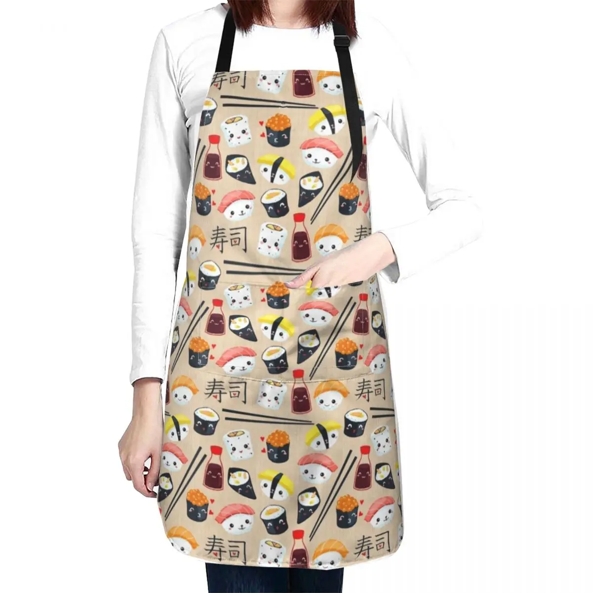 Kawaii Sushi Apron Men's aprons Christmas kitchen