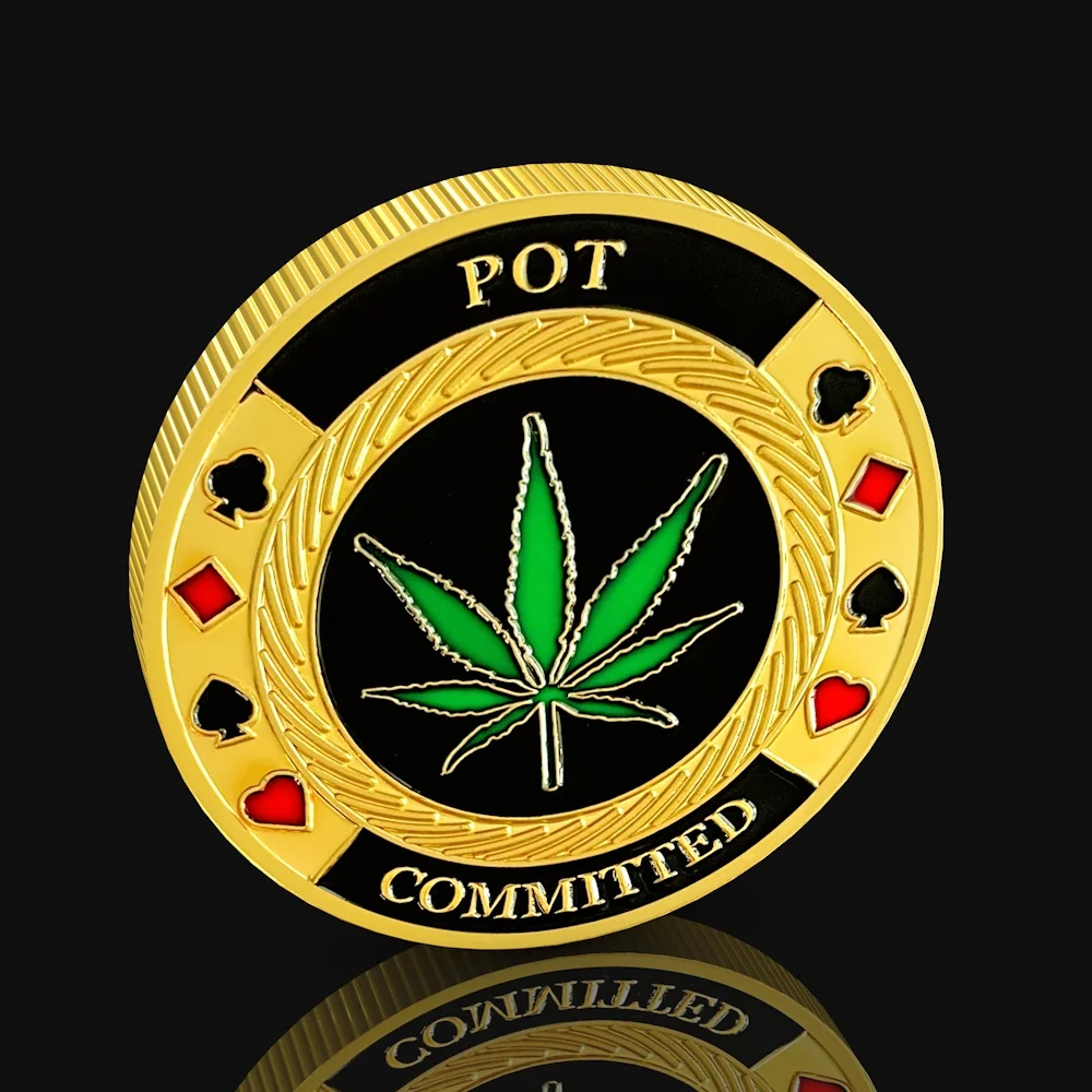 Buckeye Poker Guardian Monete Placcate In Oro, Monete Fortunate In Metallo Di Las Vegas Play Chips Piccola Collezione Regalo