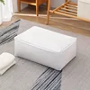1pc-Large storage bag with lid, bedding storage container, comfort items, clothes, wardrobe, sturdy zipper 4