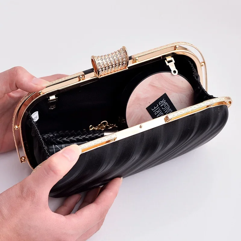 Trendy Simple Pu Small Handbags For Women Classic Fashion Solid Color Evening Bags Wedding Prom Party Shoulder Bag Ladies Clutch