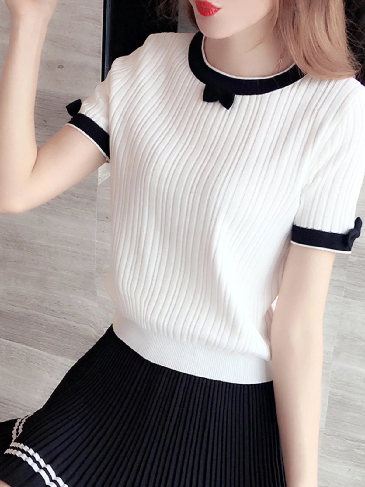 New  Summer   Short Sleeve Slim Breathable Golf t for Women, Quick-Drying