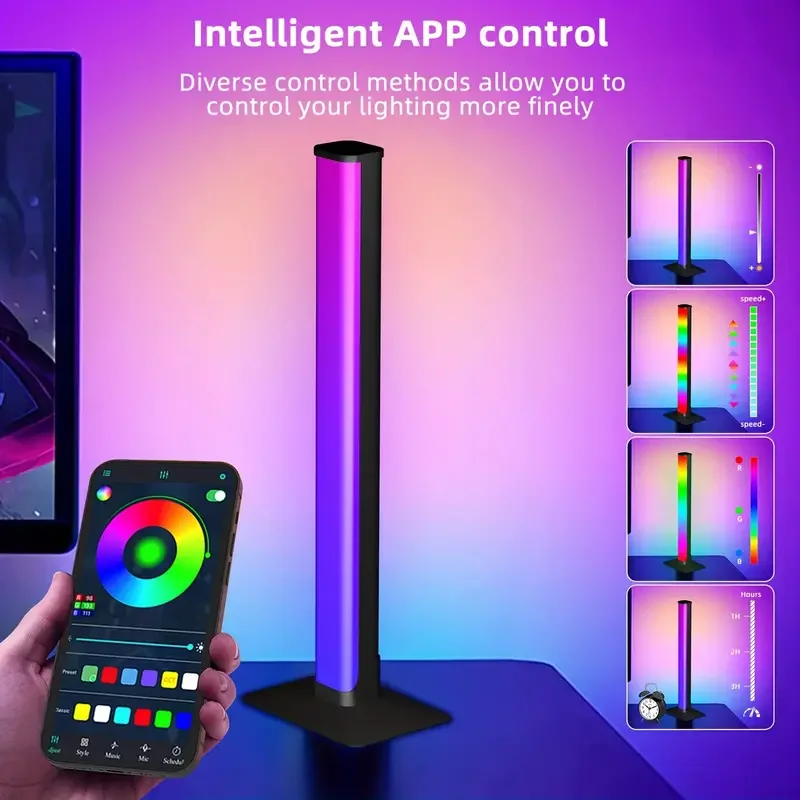 Vibrant RGB LED Light Bar with Dynamic Music Sync and USB Connectivity