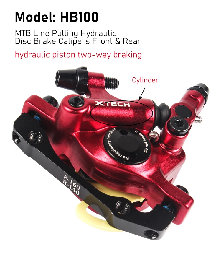 HB-100 MTB Line Pulling Hydraulic Disc Brake Calipers Mechanical Disc Brake Universal Caliper Adapter(1 Pair Black) ZOOM MTB Hydraulic Disc Brake Calipers HB100 Line Pulling Oil Brake Front \u0026  Rear For Folding Bike Scooters Winter Cycling Parts - AliExpress