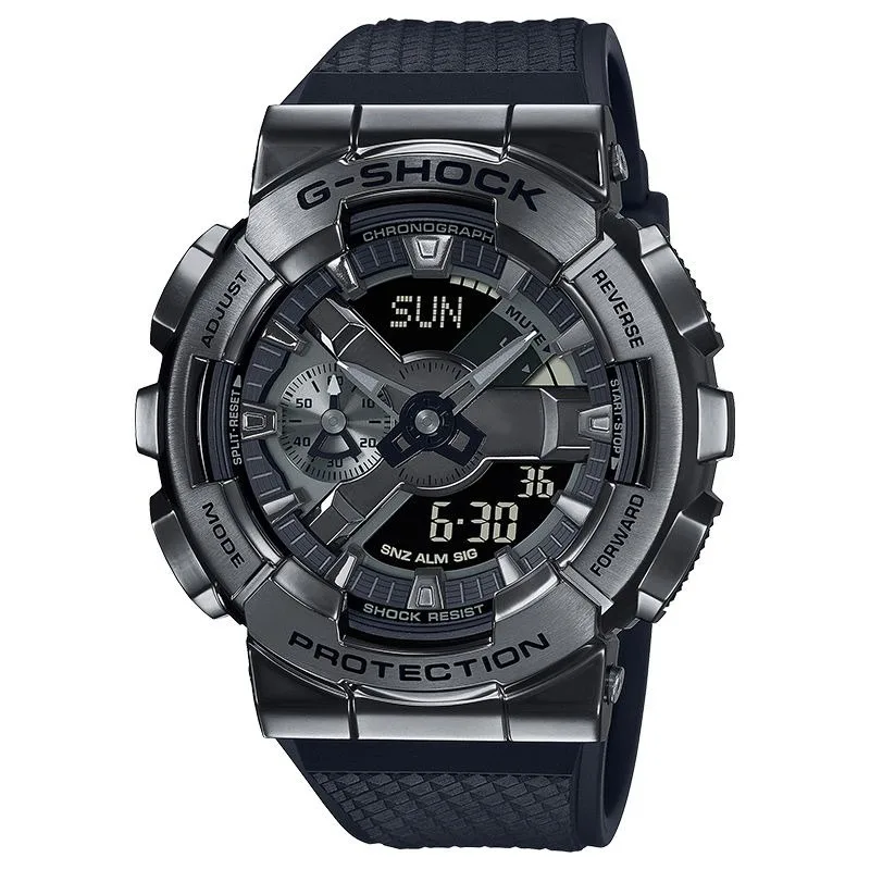 Фото Мужские спортивные водонепроницаемые часы G-SHOCK GST-GM-110, многофункциональные автоматические часы с календарем и будильником, секундомером №5