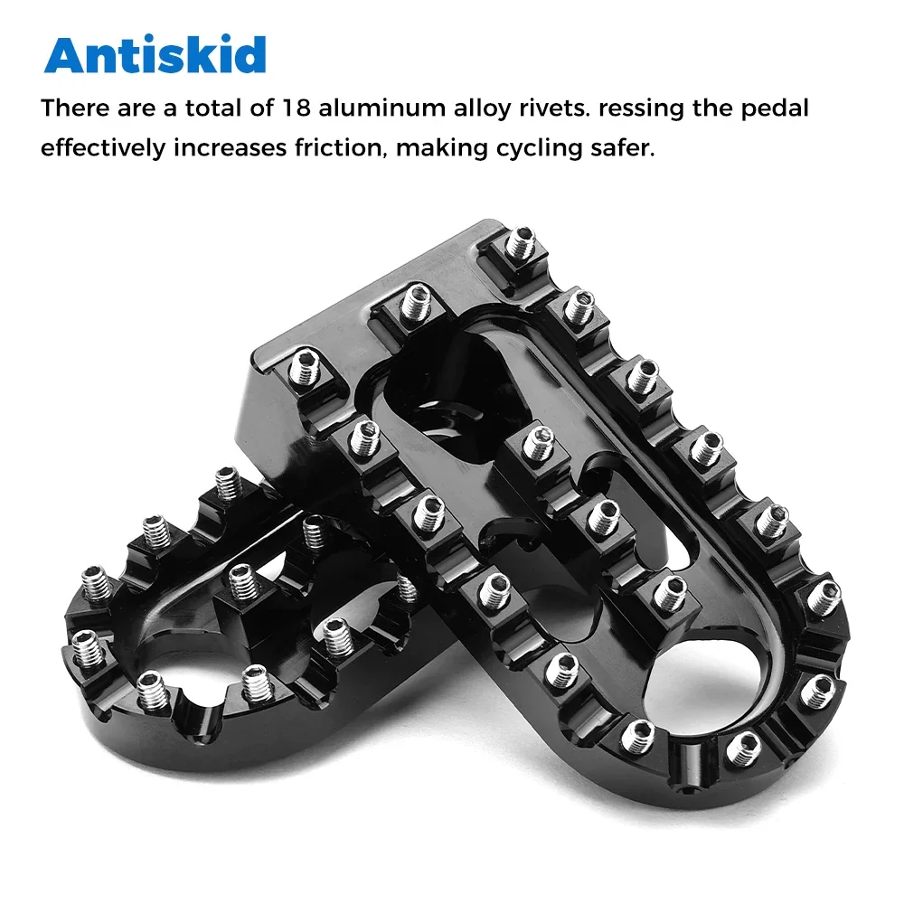 Motorcycle accessories motorcycle footrests motorcycle foot pedals R1200GS CNC Billet Wide Foot Pegs Pedals For BMW R 1300 GS LC ADV Adventure R1250GS 1250GS Footpegs Black