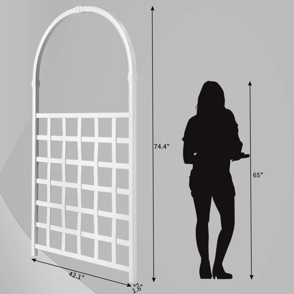 106.8*4*189cm PVC 弧形 庭院爬藤架-29