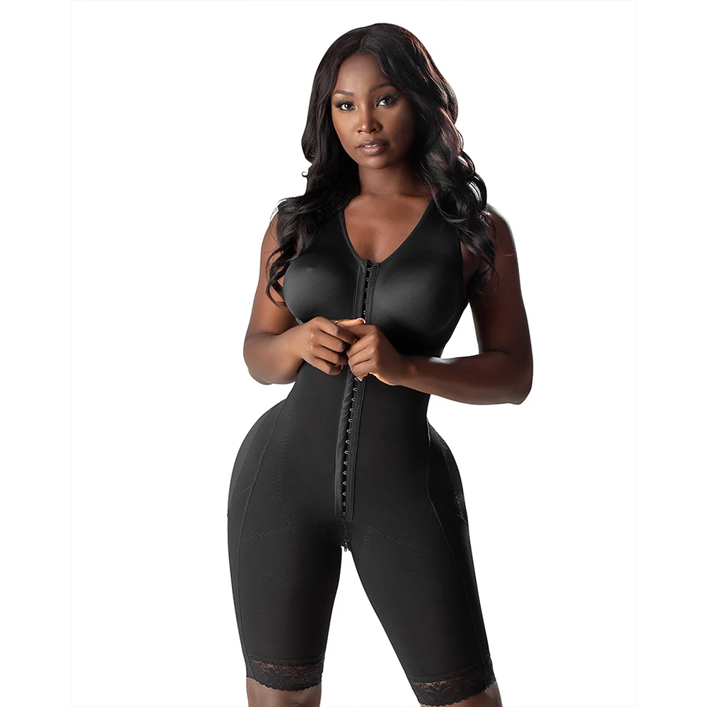 Fajas Colombianas Women Bodysuit Shapewear Full body shapewear with bra and buttons Tummy Control Butt Lifter Full Body Shaper