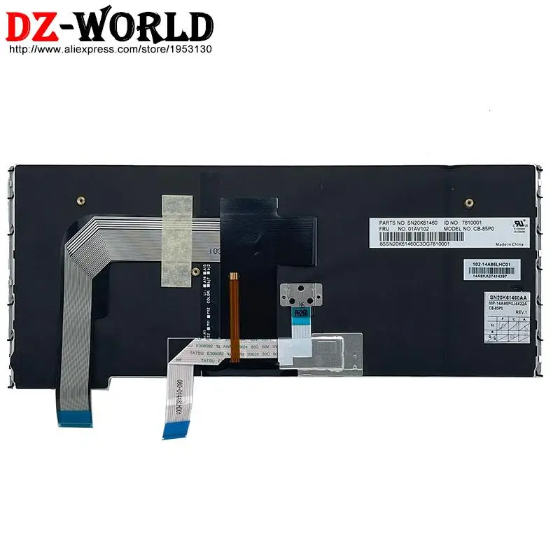 Cfr Canadense Francês Português Sueco Espanhol Teclado Retroiluminado para Lenovo Thinkpad s3 Yoga 14 P40 Yoga 460 Laptop es se pt tr - Imagem 5