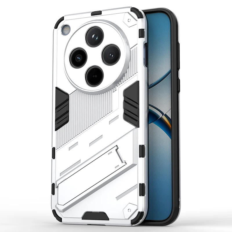 Shockproof Armor Phone Case with Reinforced Corners and Kickstand for Enhanced Protection