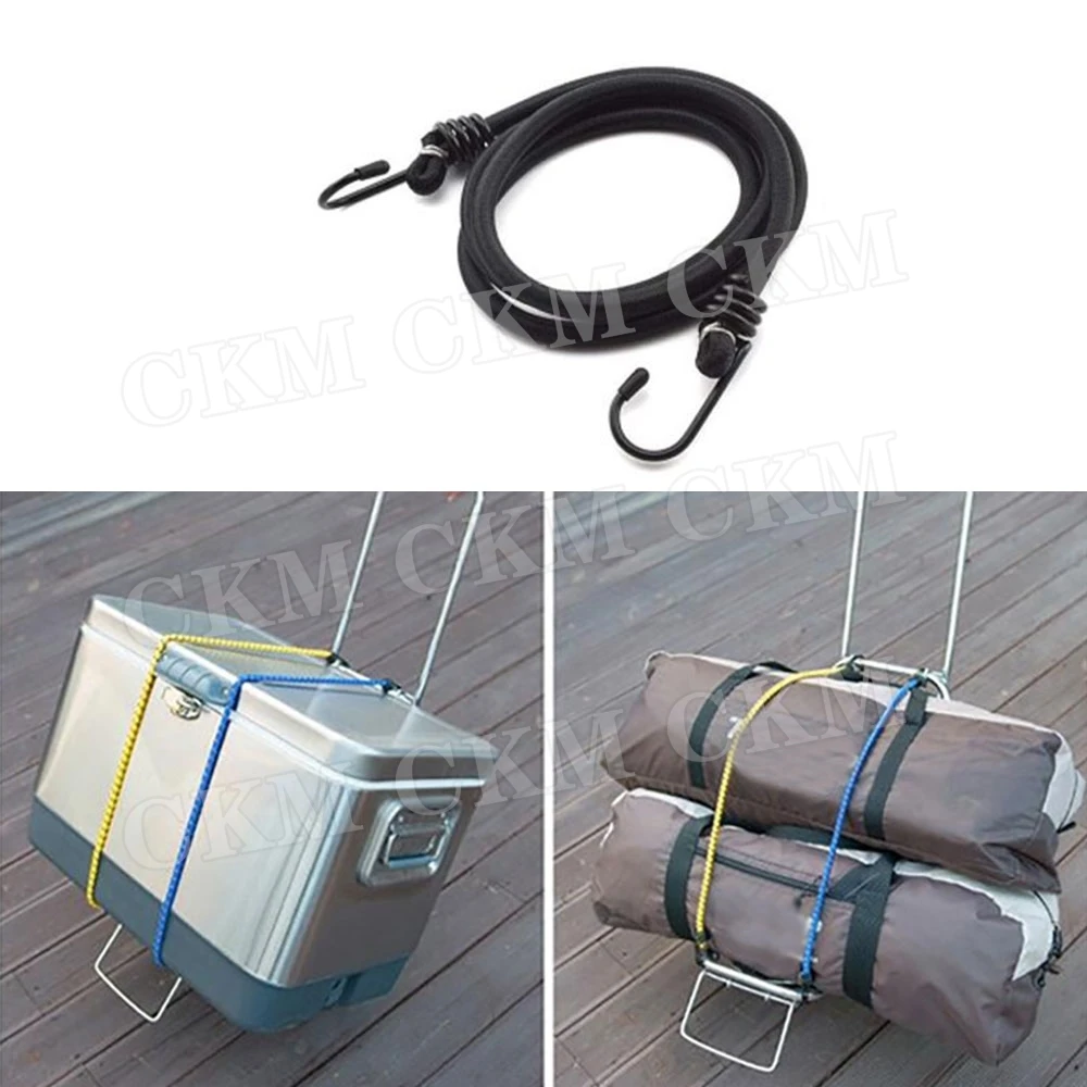 Car Luggage Strap Rope Cargo Luggage Fixed Straps Elastic Rubber Tie Bicycle Motorcycle Riding Equipment 140/120/100/80/60/40cm