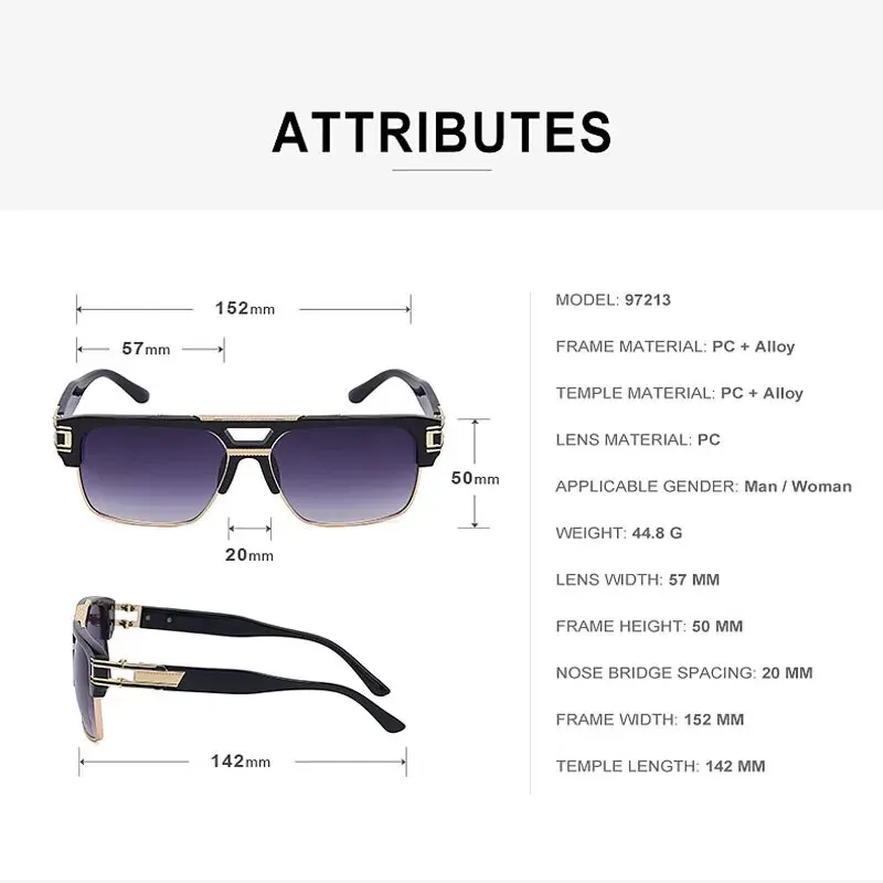 Chic Retro Square Frame Sunglasses with Transparent Design