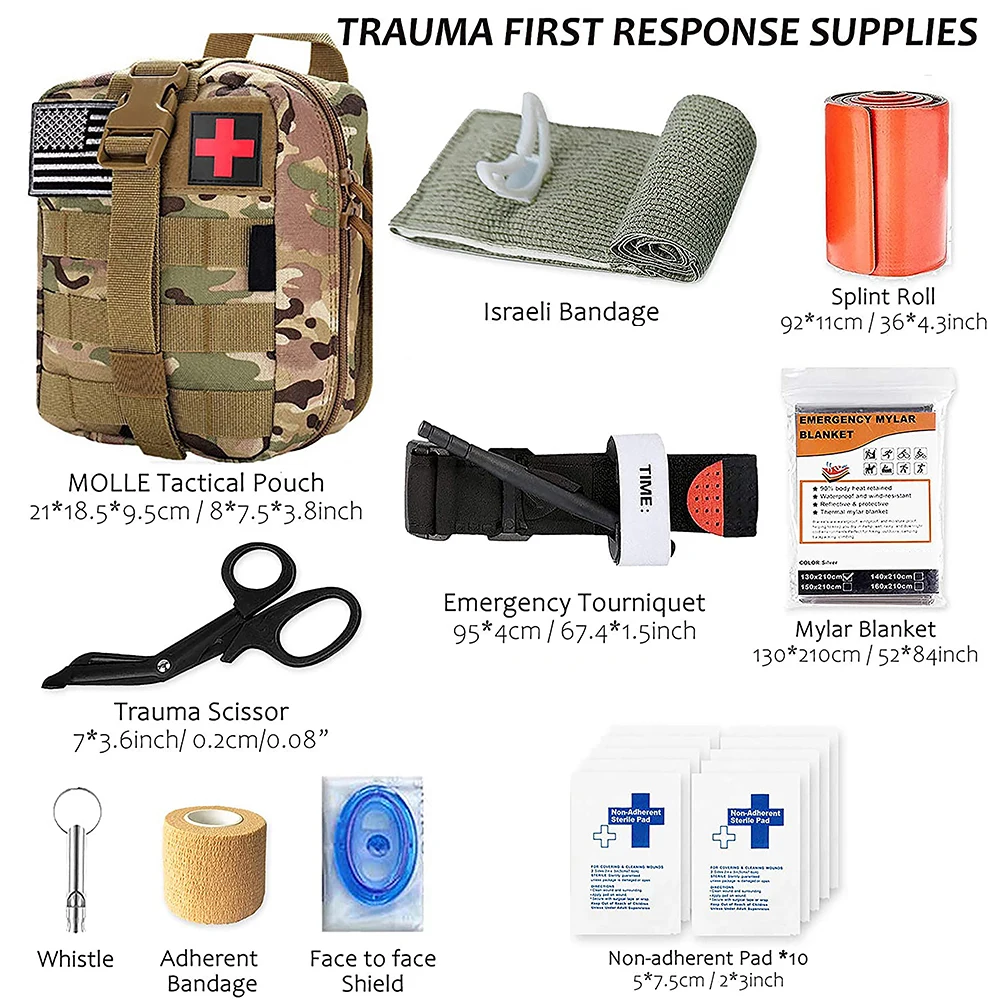 Tactical Molle First Aid Kit Camping Gear Admin Pouch Survival