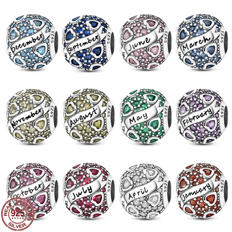 

Лидер продаж, ослепительный серебряный телефон, 12 месяцев, оригинальный браслет Pandora, сделай сам, изысканный подарок