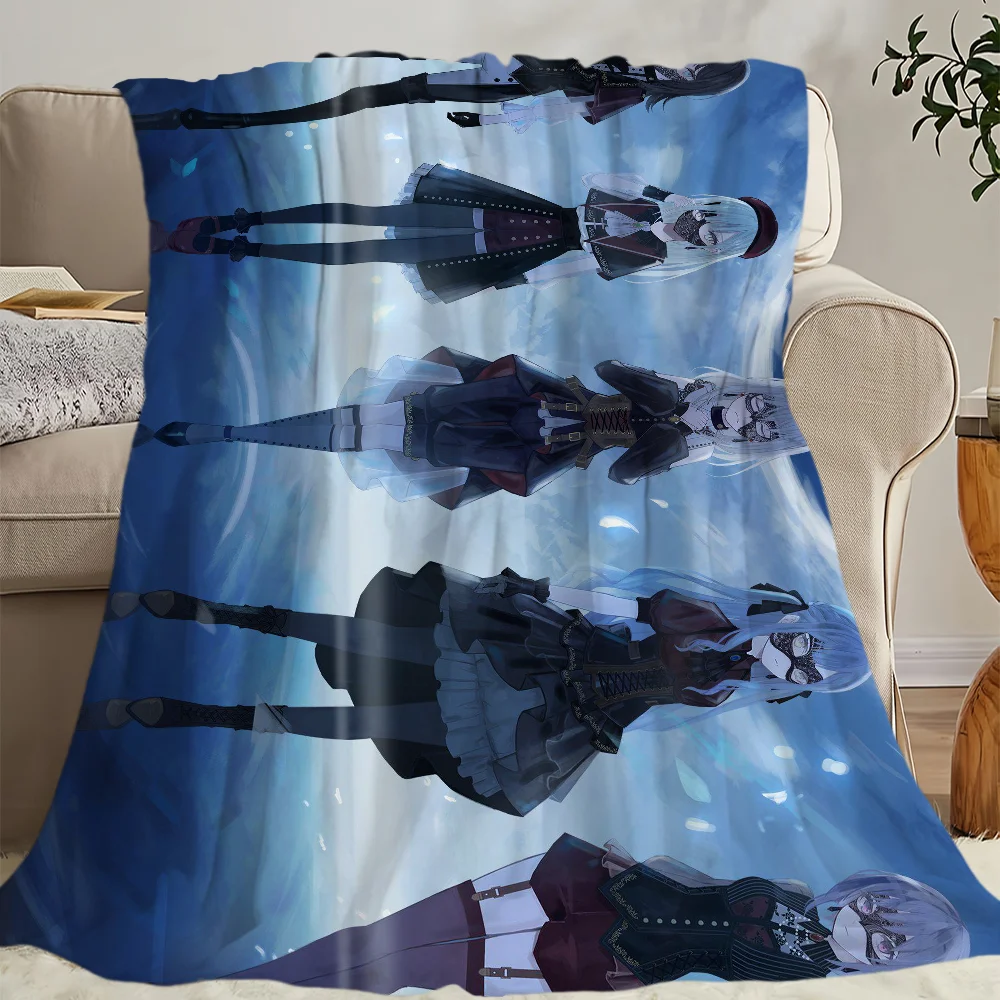 BanG Dream! Ave Mujica Printed comfortable and soft sofa, living room bed, bedroom blanket suitable for travel and gifts 6