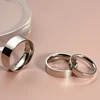 Soul Men 6mm Polish Flat 316L Stainless Steel Rings Male Female Wedding Engagement Band Classic Style Big Size 5 to 15 3