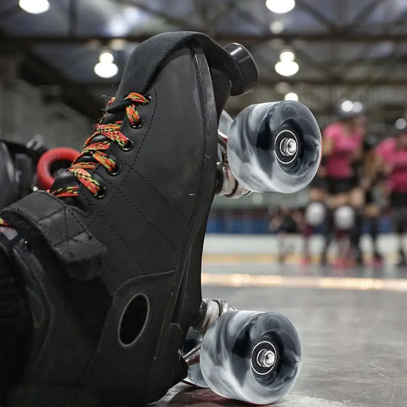Skateboard Wheels PU Skate Wheels With Bearings PU Wheel Installed For Quad Skates And Skateboard Indoor/Outdoor Use