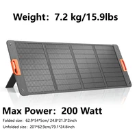 Chargeur solaire portable CHUBAN 400W 200W, kit de panneau solaire pliable pour stations d'alimentation Jackery, Bluetti, Ecoflow, camping-car, camping, terrasse 6