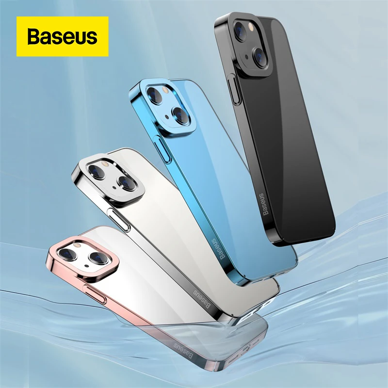 Baseus Ultra Thin for iPhone 13 Cover Case Clear Soft TPU Funda for iPhone 13 Pro Max Case Transparent Phone Case Back Cover iphone 12 mini wallet case