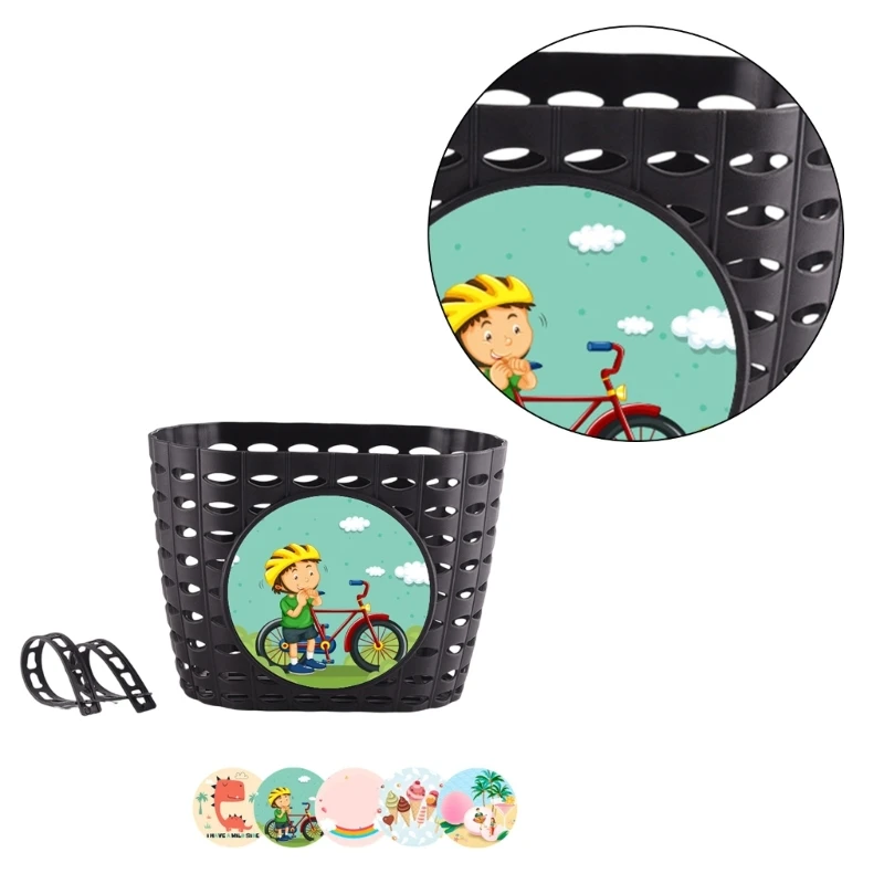 Durable Strap-Fastened Bicycle Handlebar Basket