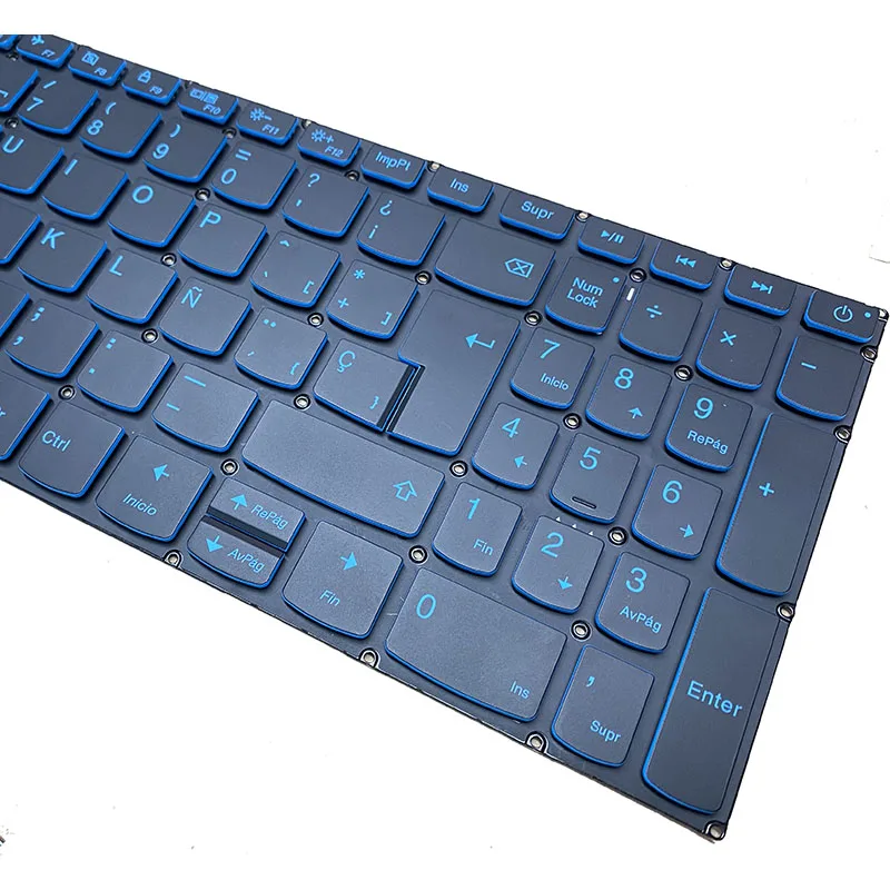 Espanhol Francês Origina Teclado fo Lenovo Ideapad L340 L34015 L340-15irh L340-17api Gamin Retroiluminado Azul Novo - Imagem 5