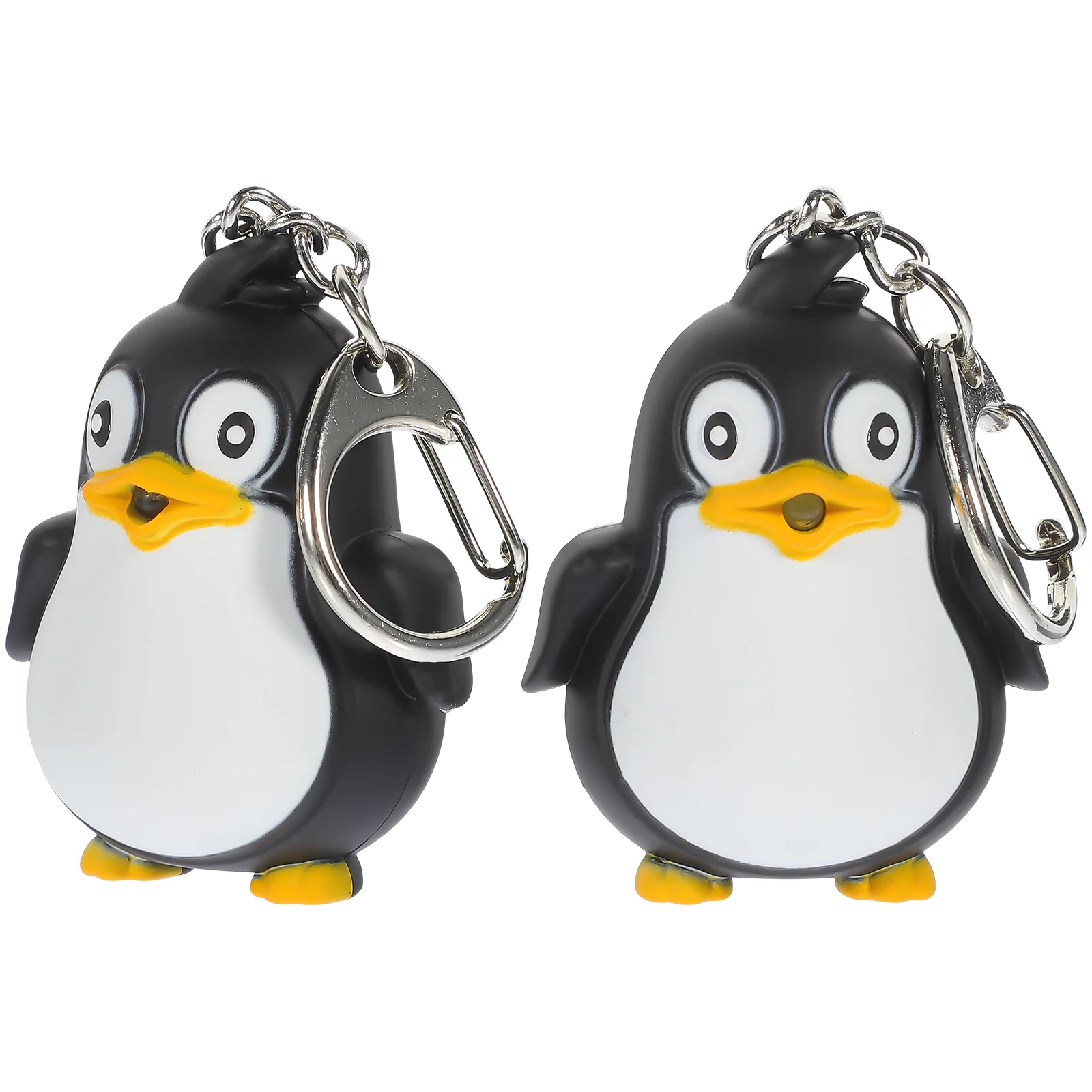 

2pcs Pendant Keychain Keychains LED Key Ring for Kids Gift Ornaments Party Filler Bag Toys Black