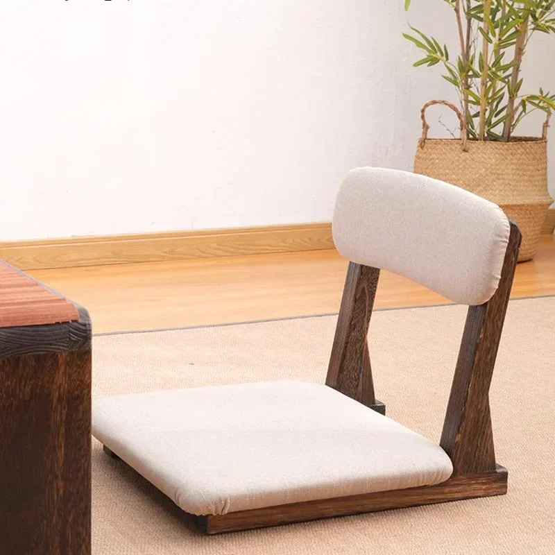 Japanese Style Back Bay Window Chair Living Room Sofa Chair Bedroom Tatami Floor Seatting Comfortable Seat Cozy Lounge Chair