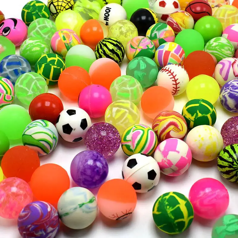 

5/10 Pcs Funny Toy Ball Mixed Bouncy Ball Solid Floating Bouncing Children Bouncing Rubber Ball Bouncy Toy 32MM