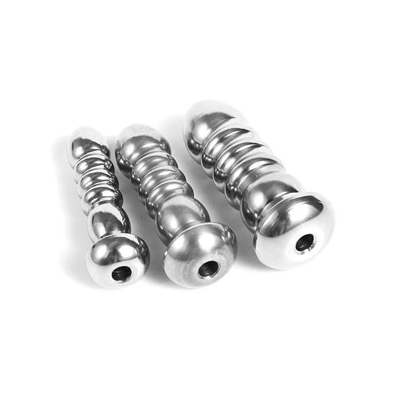 SM Stainless Steel Hollow Urethral Plug Sex Sounding Rods Penis Plug Bead Massage Urethra Dilator Catheter Male Masturbator 9pcs