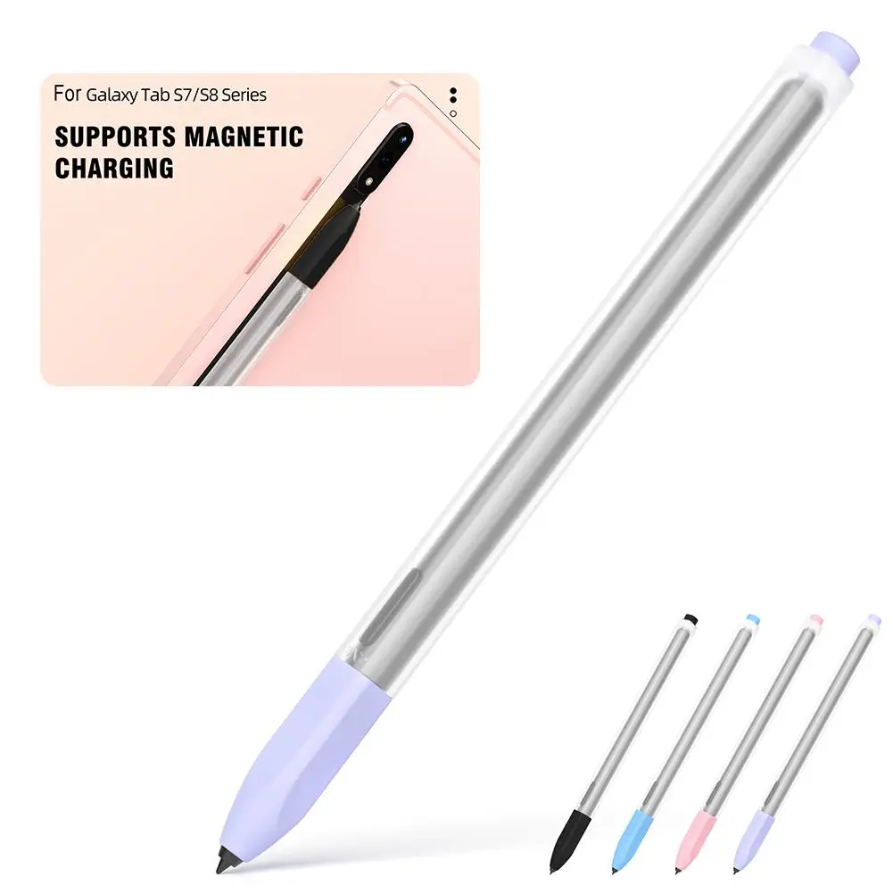 

Transparent Pen Case Silicone Stylus Protective Cover For Samsung Galaxy Tab S7/S8/S9 Plus Ultra S Pen Sleeve F9Z2