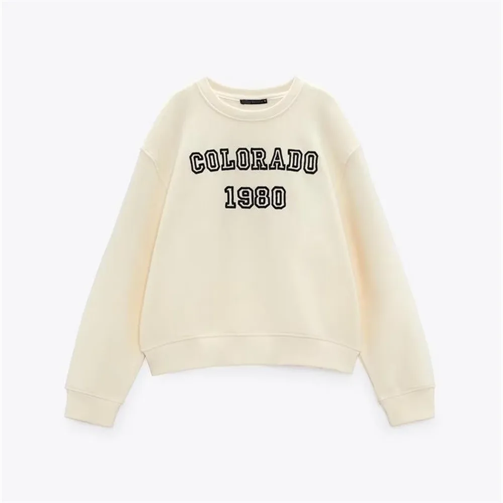 

New autumn and winter women's basic versatile round neck long-sleeved casual sweatshirt 3443451