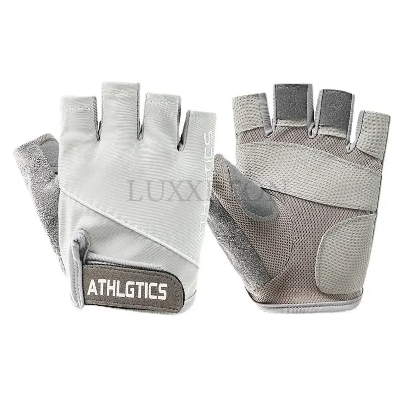 Gym Fitness Half Finger Gloves Cycling Gloves Men Women Building Exercise Anti-skidding Training Sport Yoga Bike