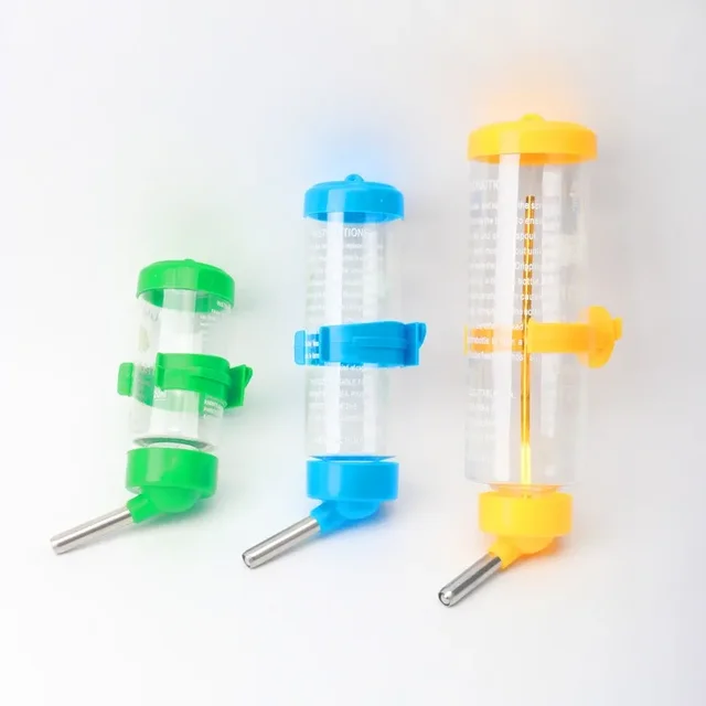 80/125/250ml Plastic Hamster Drinker Water Bottle Dispenser Feeder Hanging Pet Dog Guinea Pig Squirrel Rabbit Drinking Head 6