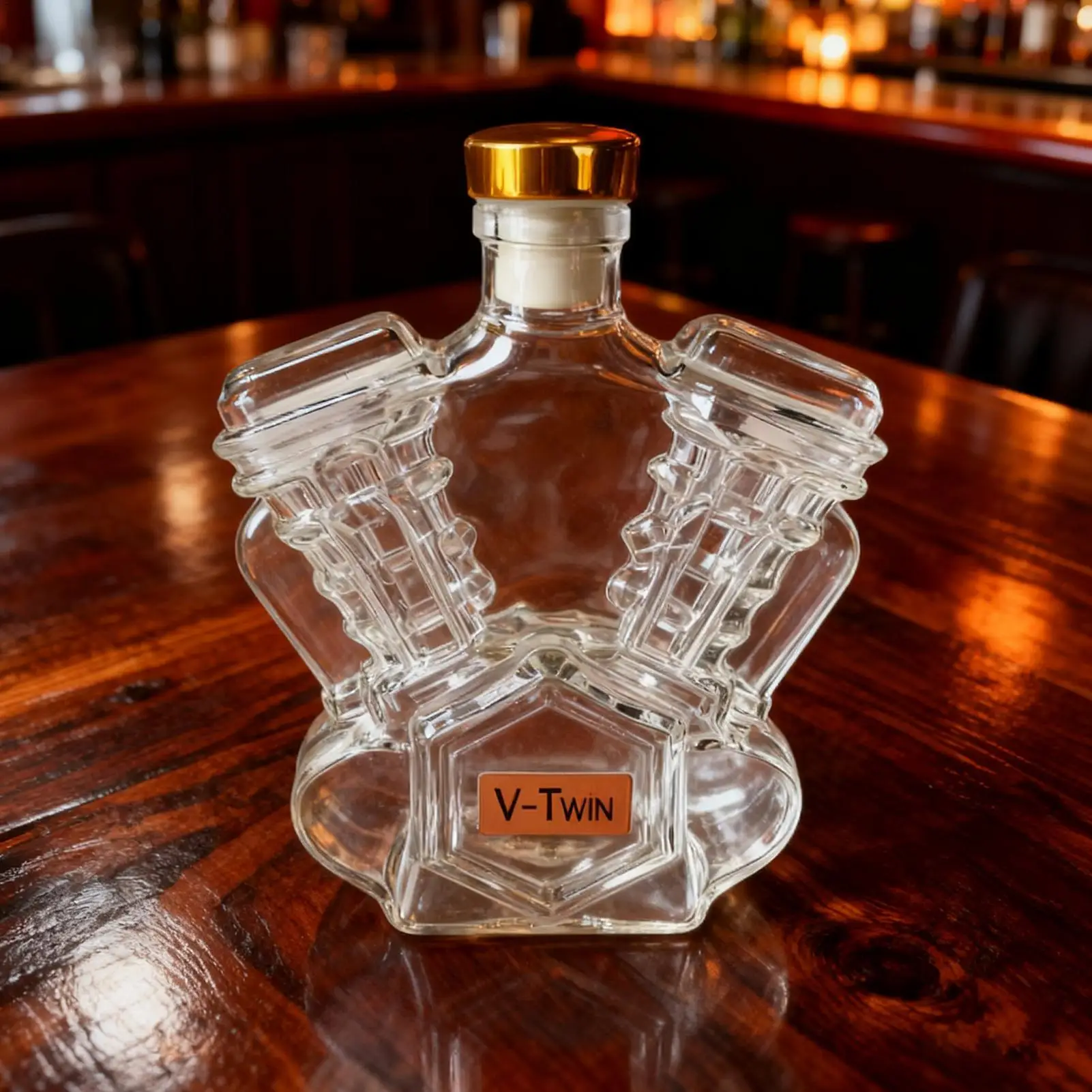 Empty Whiskey Bottles Household Wine Decanter Decorative Motorcycle Engine Shape Alcohol Container for Dining Room Display