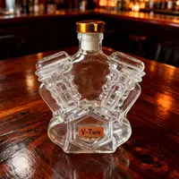 Empty Whiskey Bottles Household Wine Decanter Decorative Motorcycle Engine Shape Alcohol Container for Dining Room Display
