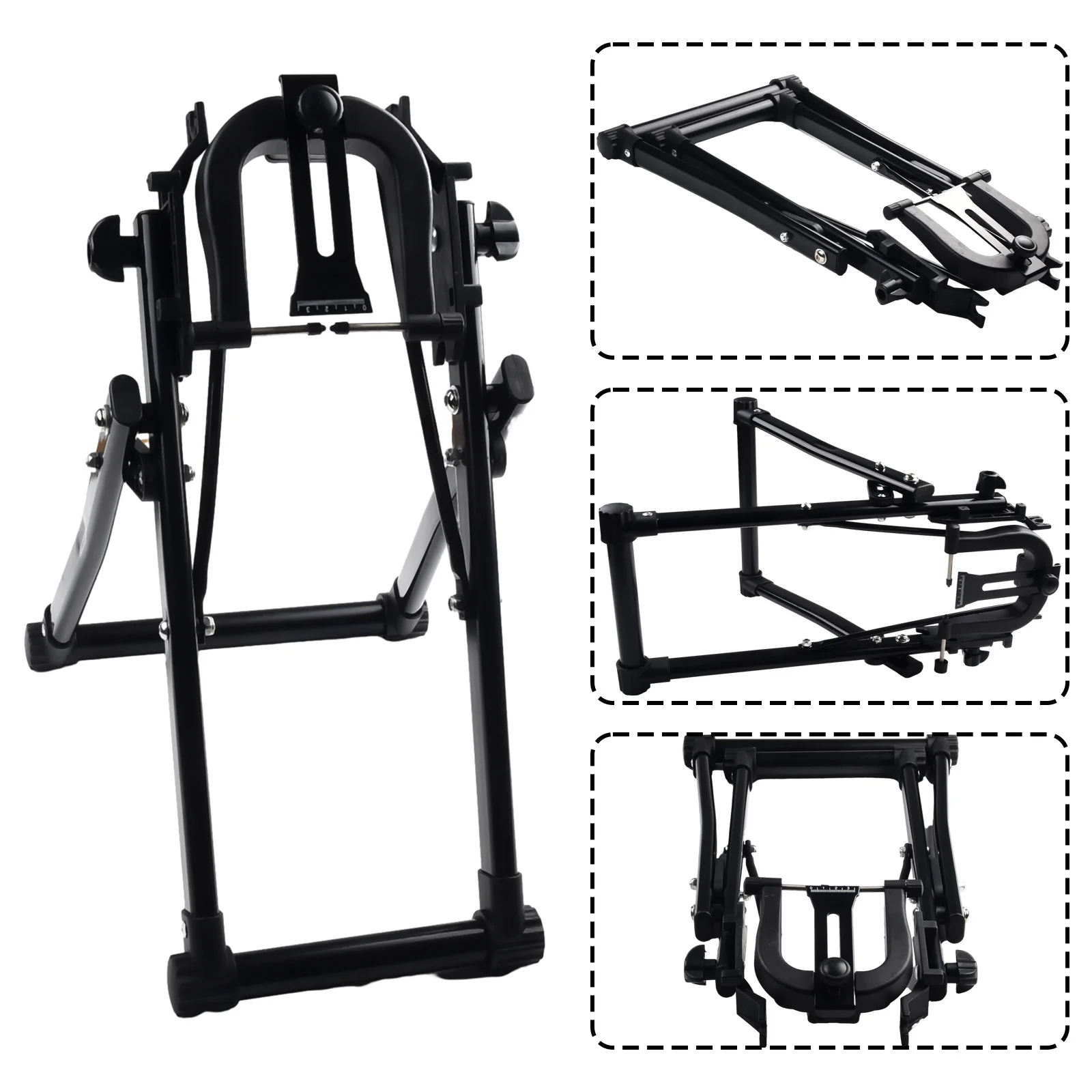 

Cycling Accessories Wheel Trimming Stand Bicycle Ring Black Correction Table Folding Plastic Repairs Tools Steel