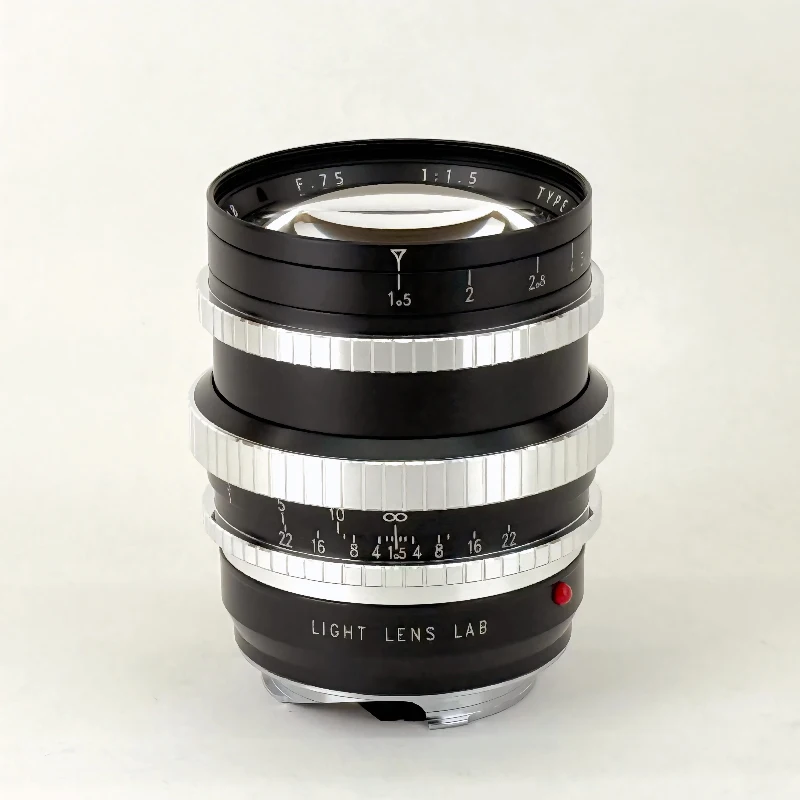 라이트 렌즈 랩 75mm F1.5 렌즈 Z21 무광 블랙 앙제뉴 S21 (라이카 M M3 M6 M9 M10 M240 레인지파인더용) 렌즈 풀 프레임