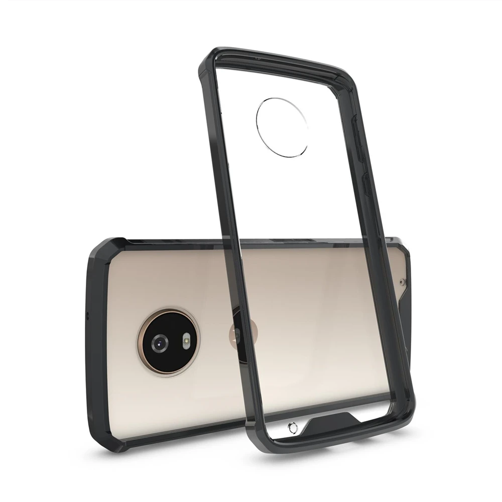 

Ultra-Thin Transparent Clear Rugged Silicone Case For Moto G6 Plus G6 Play Shockproof Defender Cover Armor Protective Case
