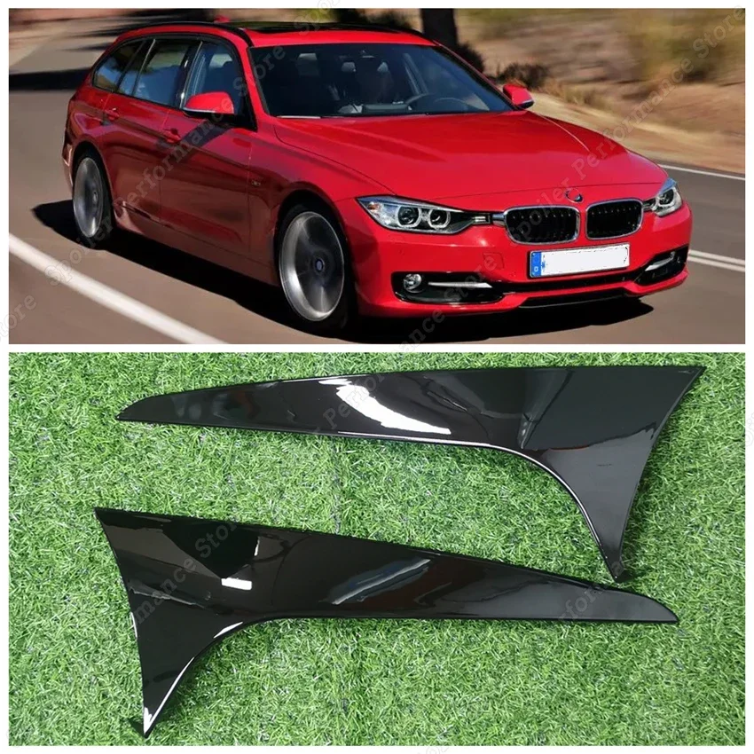 

Боковой спойлер для заднего стекла автомобиля для BMW 3 серии F31 2012-2018, глянцевый черный Задний боковой спойлер, сплиттер для Уточки, автозапча...