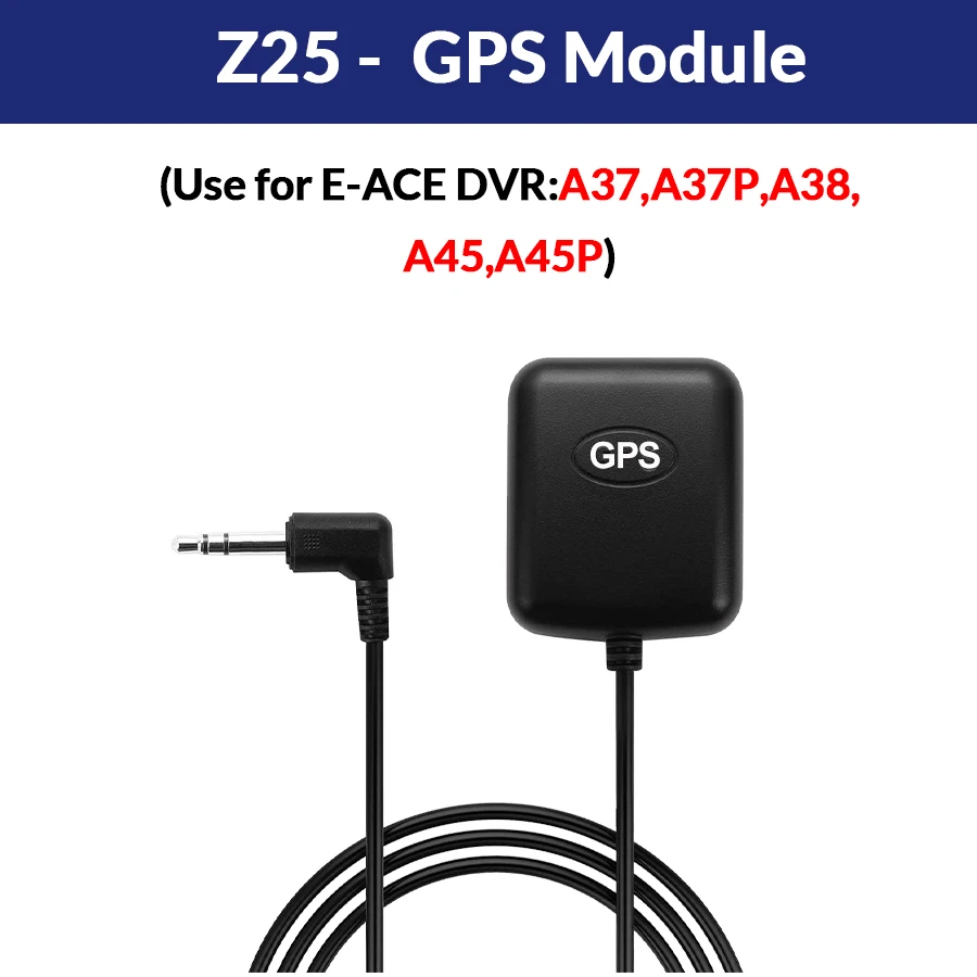 E-ACE Gps Module Voor Auto Dvr Gps Log Opname Tracking Antenne Voor Auto Dash Camera A37/A37P/A38/A45/A45P