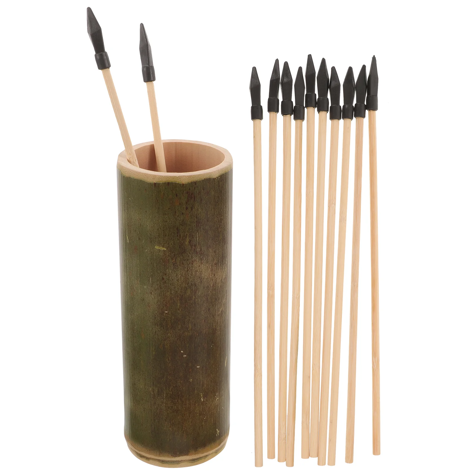 

Bamboo Pot Throwing Game Kids Outdoor Arrow Toy Prop Toss and Kit Arrows Toys for