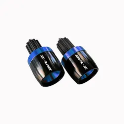 Universal Motorcycle Handlebar Grips with Cap Ends - Premium Accessories for Enhanced Riding Comfort and Style (Blue)