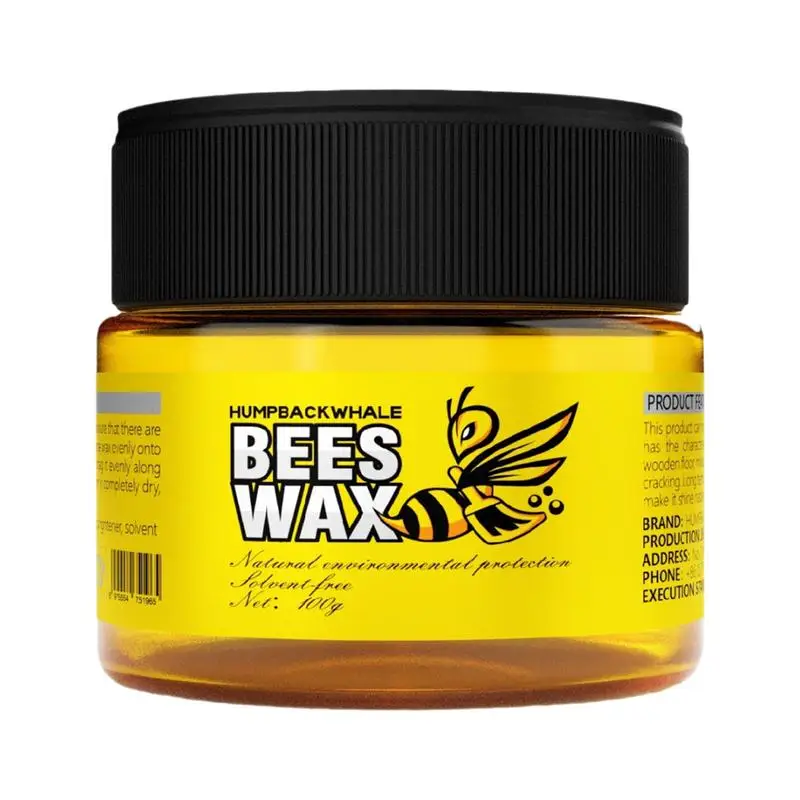 Beeswax Wood Polish Wood Furniture Polishing Beeswax Polisher Floor Polish Care Wear-Resistance Brighten Refill Wax For Home