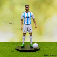 ⁦مجسمات نجوم كرة قدم واقعية مع قاعدة تثبيت للعرض بطول 16 سم | Realistic Football Star Action Figure Collectible Figurine with Base 16cm⁩ - الصورة ⁦4⁩