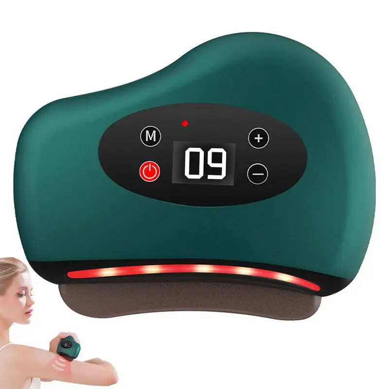 Gua Sha Board Electric Face Slim Tool Rechargeable Burning Fat Slimming Vibrating Device Beauty